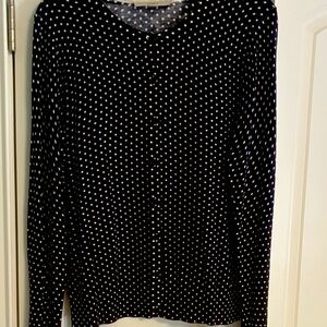 Loft Polkadot cardigan sweater.
